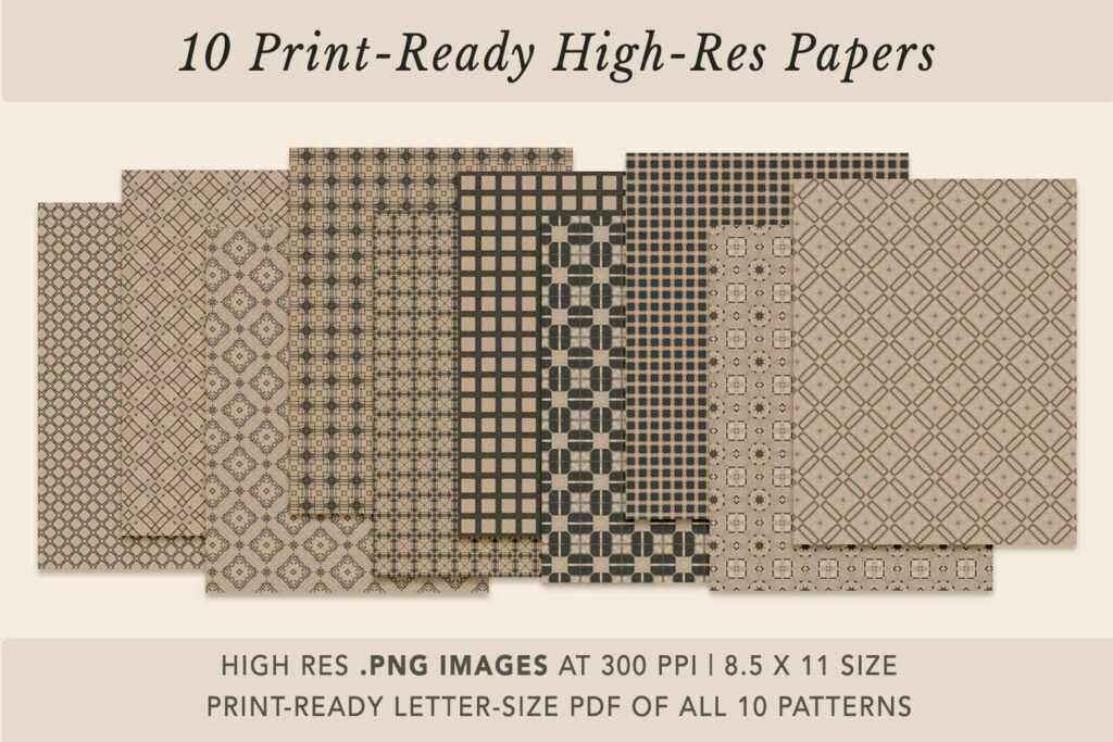 Print Ready Seamless Pattern Printable Preview
