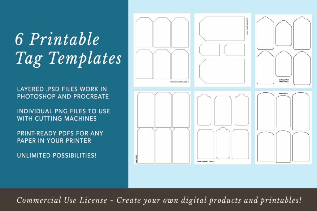 Printable Tag Templates For Junk Journal