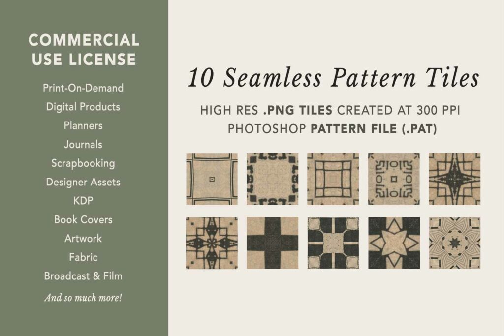 Seamless Pattern Tiles 01 Sample