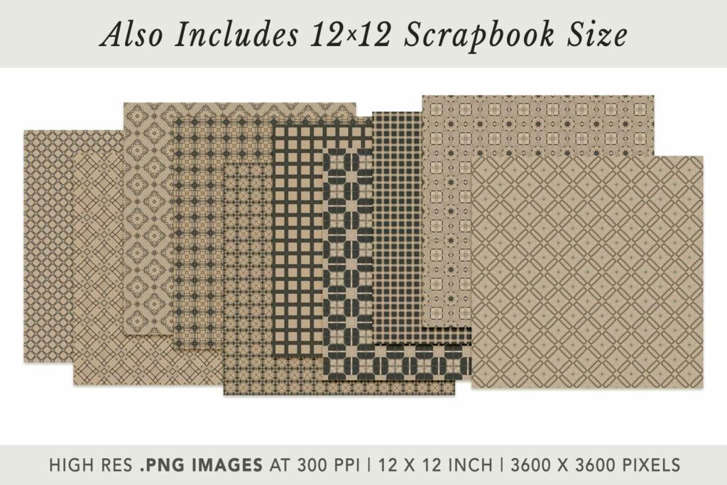 Seamless Pattern 01 Scrapbook Size Preview