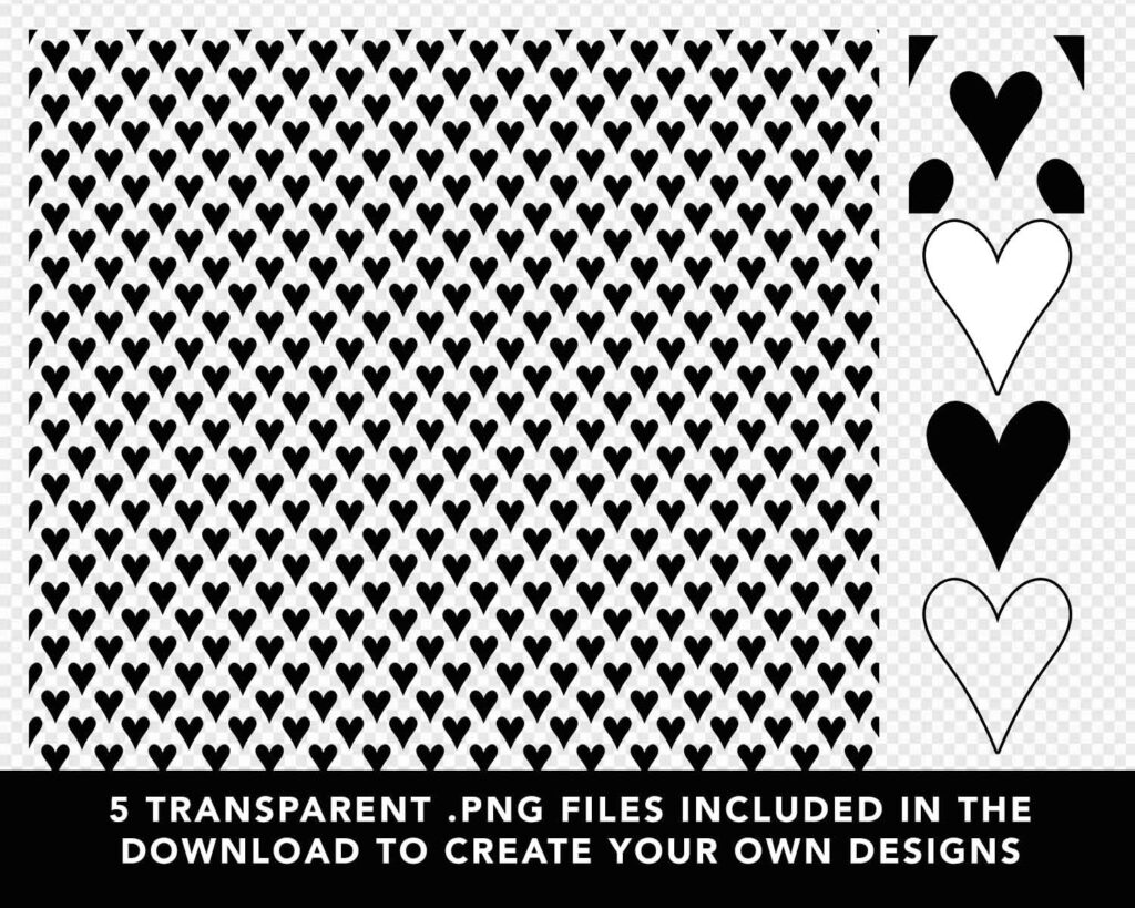 Transparent Png Files Included Heartpattern01 Web