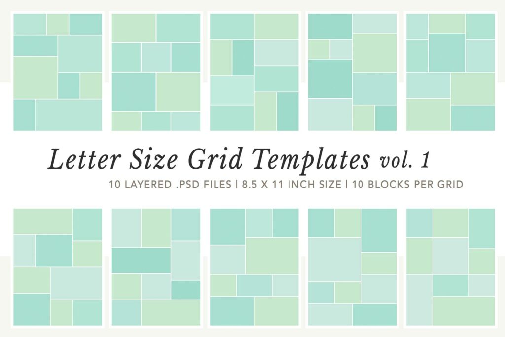 10 Photo Grid Letter Templates