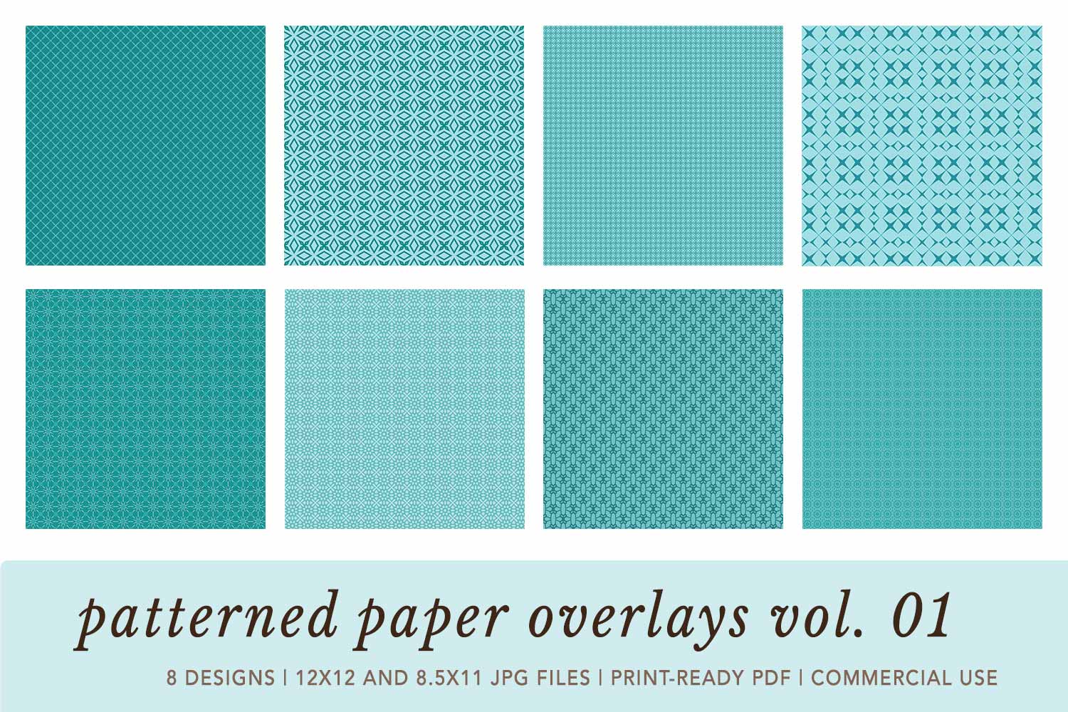 Patterned Paper Overlays Preview