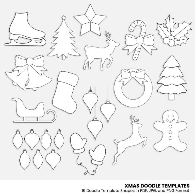 Xmas Doodle Templates