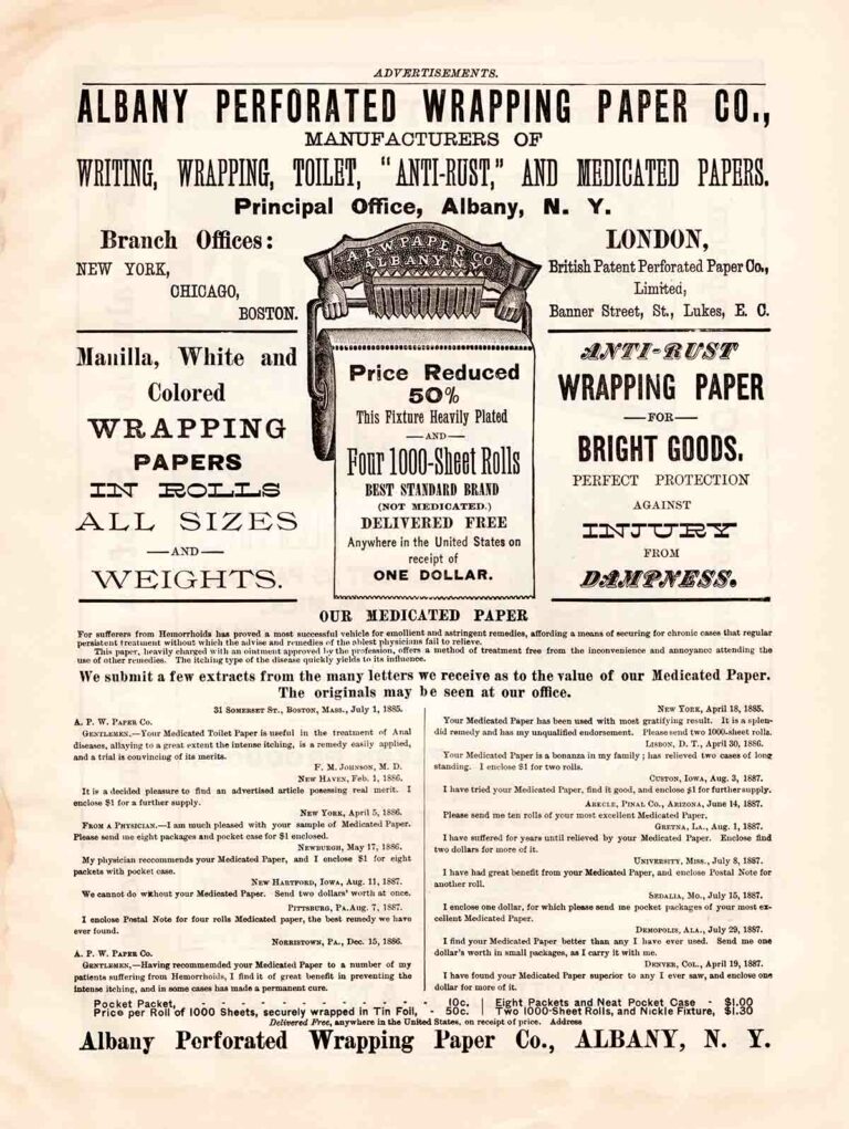 Vintage Tp Wrapping Paper Advertisement Ephemera W9