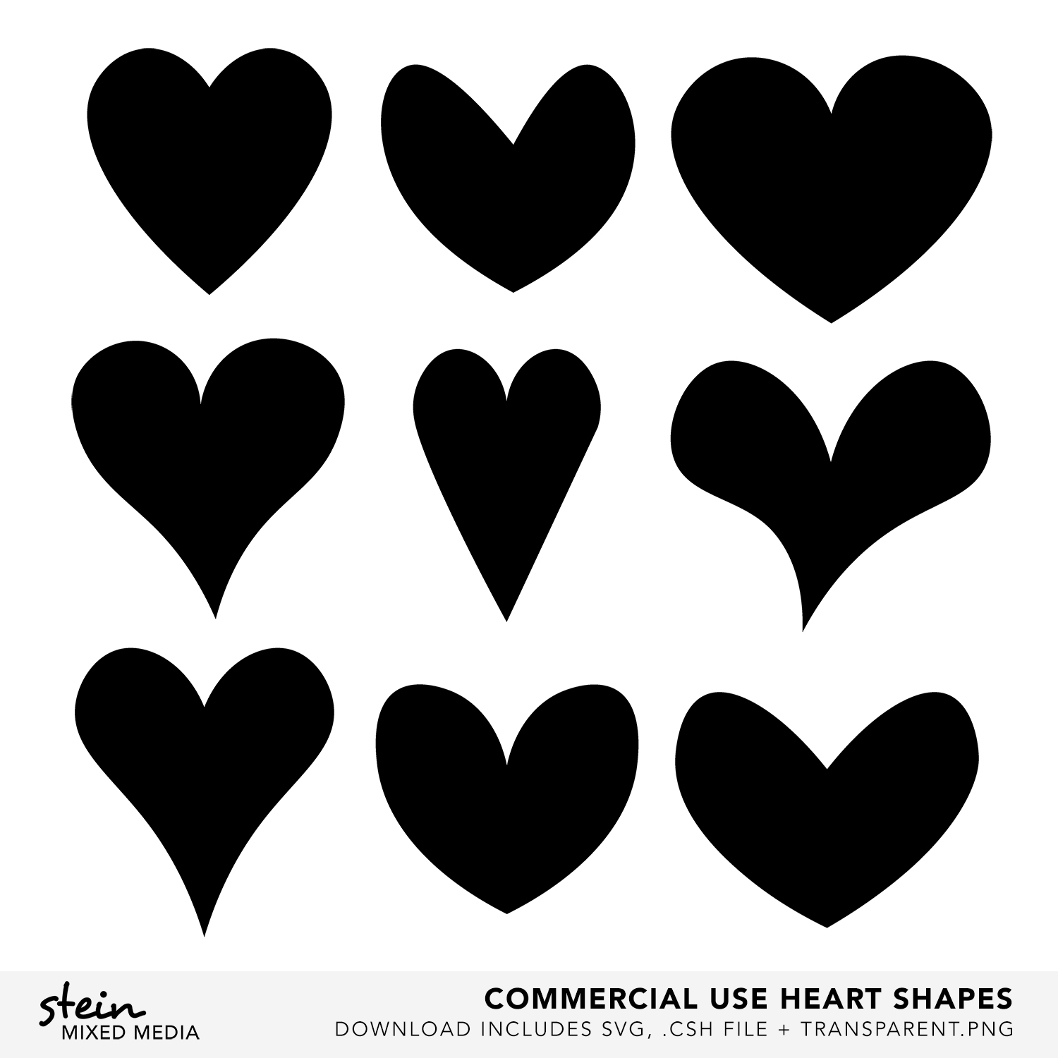 Heart Custom Shapes Svg Preview