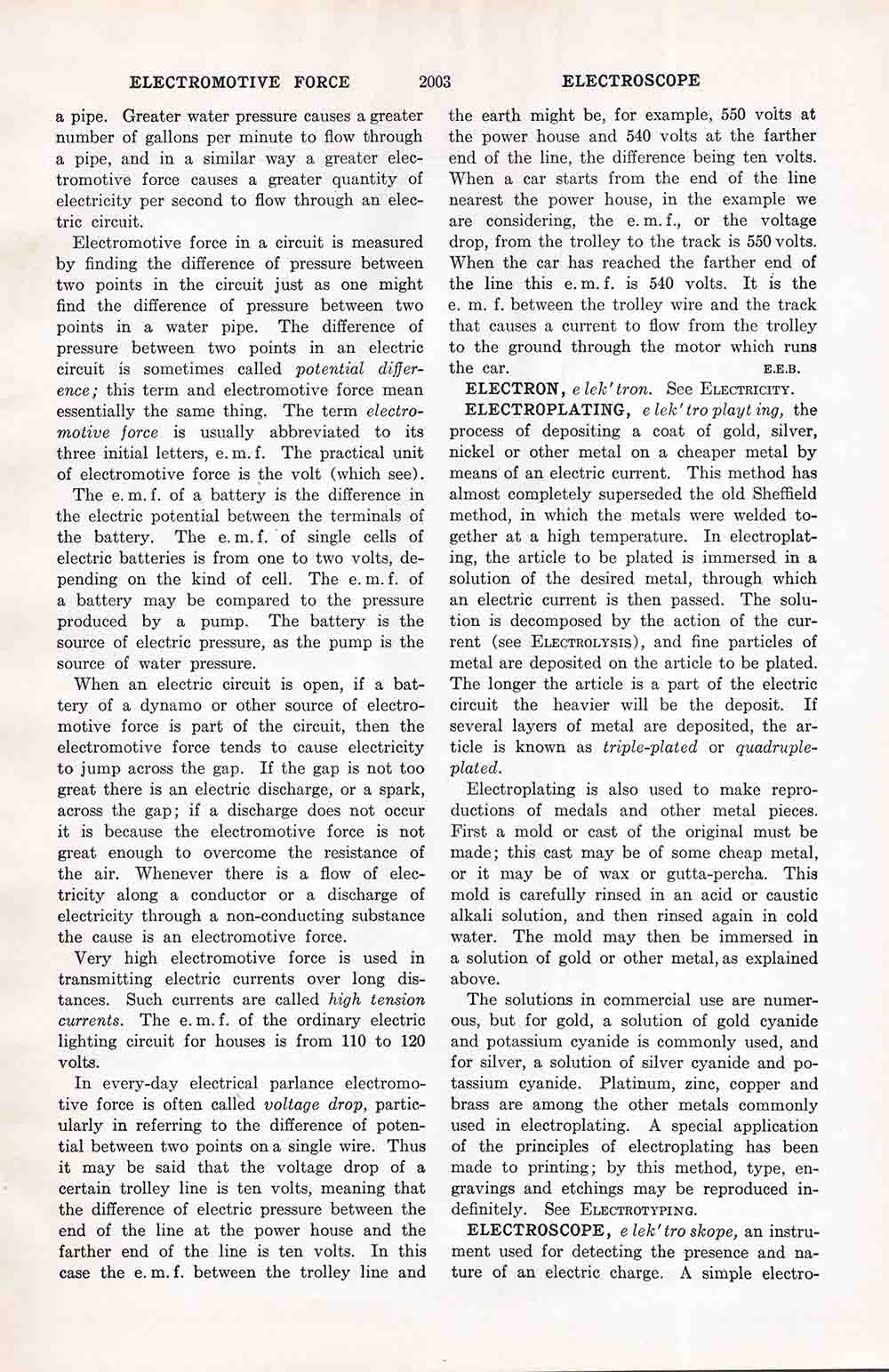 Electromotive Force Vintage Ephemera Webres
