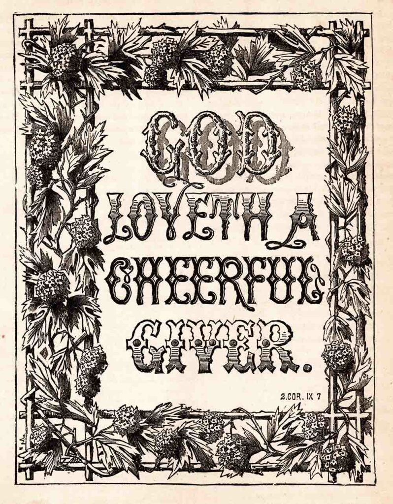 God Loveth Cheerful Giver Quote Web