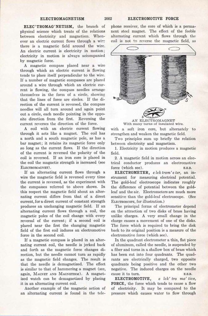 Wb 2002 Electromagnetism Encyclopedia Page Ephemera Web Preview