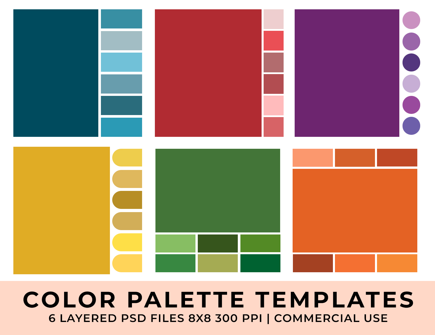 Color Palette Templates Preview