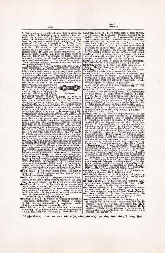 Vintage Dictionary Web 191