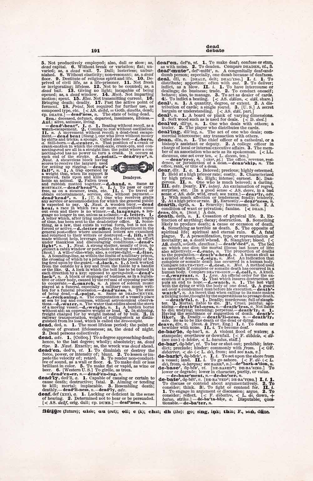 Vintage Dictionary Web 191