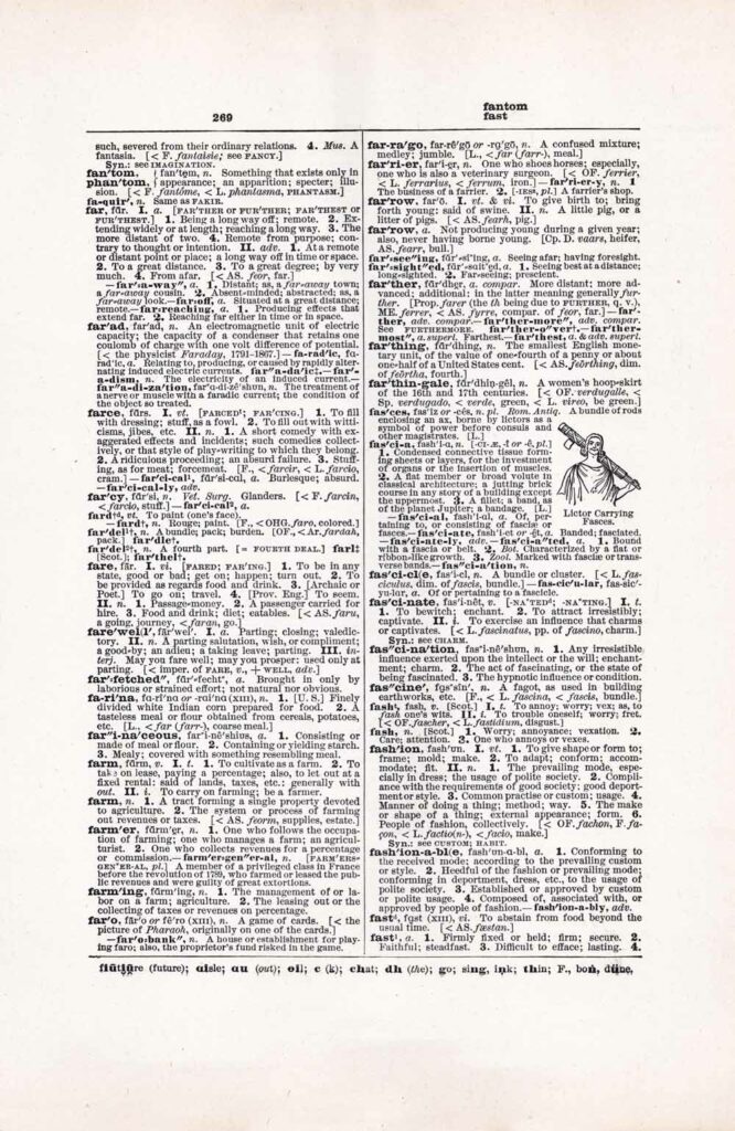 Vintage Dictionary Web 269