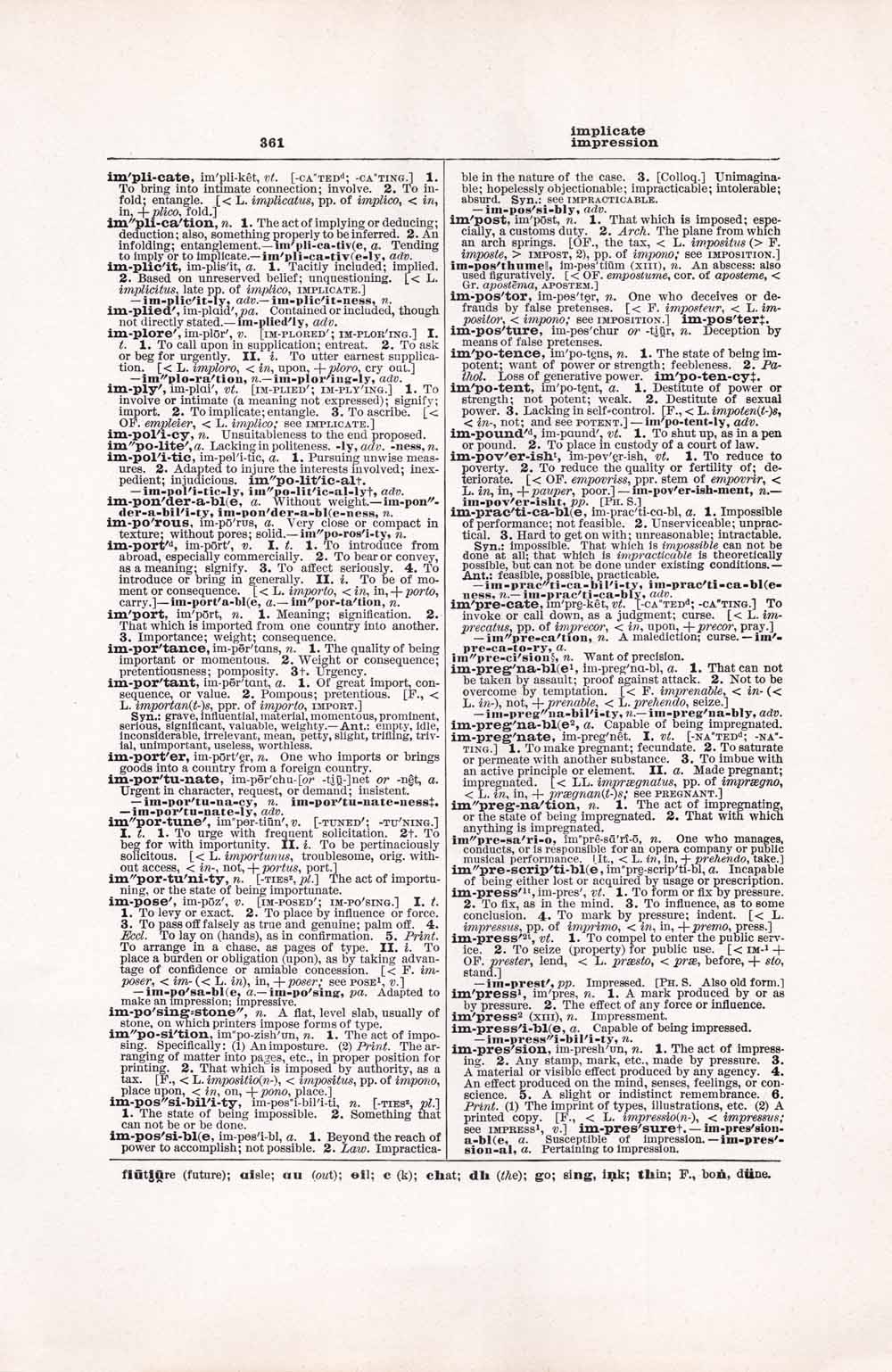 Vintage Dictionary Web 361