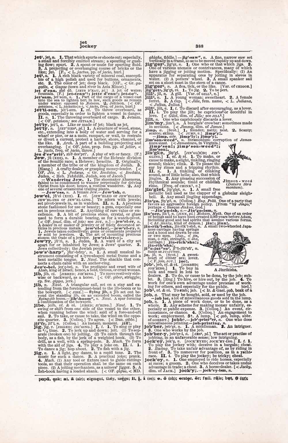 Vintage Dictionary Web 388